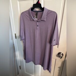 adidas Men's Light Purple Polo Shirt